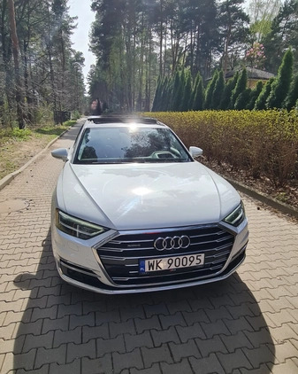 Audi A8 cena 210000 przebieg: 97000, rok produkcji 2019 z Warszawa małe 667